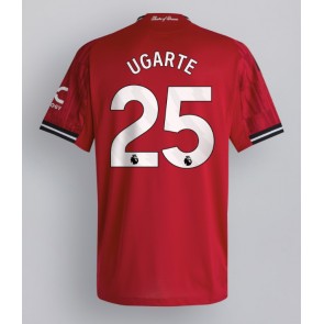 Manchester United Manuel Ugarte #25 Primera Equipación 2025-26 Manga Corta